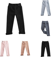 Fleece Warmth Leggings Girls Thickened Winter Lined Long Baby Kids Pants Girls Pants Jeans Baby Pants