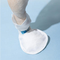 12 Pieces disposablee Dog Boots & Paw Protectors - Waterproof Dog Booties | Non-Woven Dog Boots Paw Protectors | Dog Paw Socks Protector with Adhesive Bandage for Small Medium Dogs