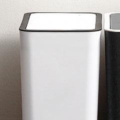 Household Garbage Cans Sealed Large Capacity Odorless Trash Bin with Press Top Plastic Design for Home Kitchen Living Room Bathroom (Black)