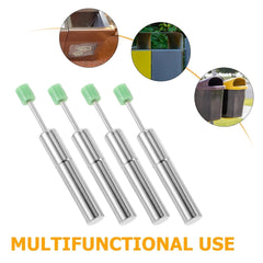 8pcs Universal Trash Can Lid Damper Replacement Soft-Close Mechanism Hydraulic Piston for Kitchen Garbage Cans Quiet Closing for Home