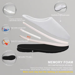 Custom Slippers for Women Men, Personalized Non-Slip Indoor Outdoor Winter Bedroom Shoes Add Your Image Logo Text