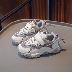 Kids Sneakers Boys Girls Lace-up Tennis Shoes Unisex-Child Lightweight Breathable Walking Shoes Toddler Shoes