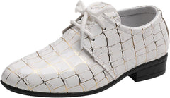 Boys Pointed Toe Dress Shoes Boy’s Dress Oxford Formal Shoes Toddler Lace Up Loafer Wedding Shoes Big Girls Dress Shoes