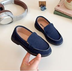 Boys Girls Slip On Penny Loafers School Uniform Moccasin Flats Dress Shoes