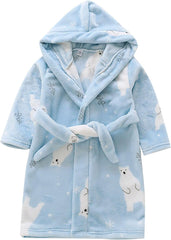 Toddler Boys Cartoon Car Fleece 𝐁ath𝗿obe Soft Plush Flannel Fuzzy Hooded 𝗥obes 𝗣a𝗷amas 𝗦leep𝚠ear for Kids