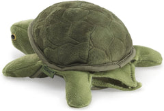 Folkmanis Baby Turtle Hand Puppet Green, 1 EA
