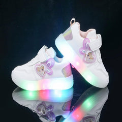 Boys Girls Sneakers Infant Kids Light Up Canvas Shoes for Toddler Toddler Girls Light Up Shoes Pi𝐧k Toddler Shoes