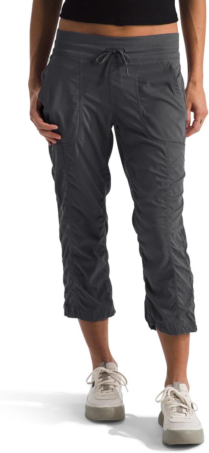 THE NORTH FACE Women's Aphrodite 2.0 Capri | Moisture Wicking, Water Repellent, Upf 40+, Rib Knit Waistband, Drawcord Leg