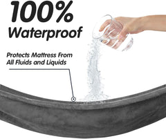 DUJUIKE Waterproof Bed Blanket, Waterproof Pet Blanket, Double-Sided Flannel Waterproof Leak-Proof Spill-Proof Cover Blanket for Dogs and Cats, Home Protection Cover, Camping and Travel(30"×40", Grey)