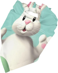 Happy Easter Eggs Bunny Tail Dog Bandana Pet Scarf Accessories for Small Medium Dogs Cats Photo Prop, Triangle Pet Bandanas Adjustable Puppy Bib Washable Dog Kerchief Puppy Neckerchief