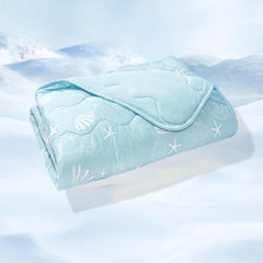 Cooling Blanket for Dogs, 0.35Q-Max Cool Washable and Summer Cooling Pet Mat Blanket, Protector for Couch Bed Cover Sofa for Small to Large Dogs and Cats for Hot Weather (Blue, Small：22.8"x35"x0.2")