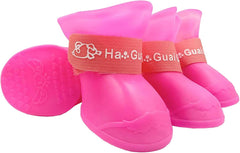 Aislor Dog Shoes for Rain Day Walking Waterproof Dogs Shoe Pet Boots Paw Protectors Non-Slip Dog Booties for Beach Black XX-Large