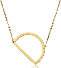 Gold Initial Necklace For Women Letters Pendant Necklace A-Z Name Necklaces For Women