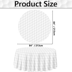 9Pcs Golf Tablecloths - Golf Party Table Covers White Golf Pattern Table Cloth for Kids Sports Golf Birthday Party Supplies,84inch