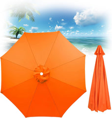 Generic Patio Umbrella Replacement Canopy, Garden Backyard Pool Umbrellas Parasols Cover, Outdoor Table Market Yard Umbrella Top For Outdoor Umbrella Canopy With 8 Ribs