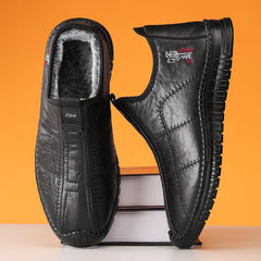 Men’s Winter Boots - Warm Insulated Snow Boots, Thick Lined Short Boots Cold Weather Protection, Soft Sole, Comfortable Fit for Outdoor Activities, Non-Slip (7,Black)