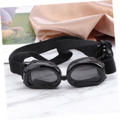 2pcs Dog Sunglasses Strap Uv for Small Pets Eye Wear for Dogs and Cats Black