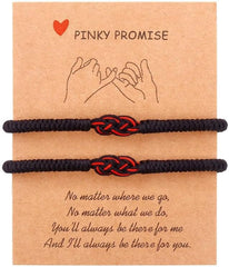 Red String Promise Bracelets for Couples Lovers Matching Protection Bracelets for Women Men Friends
