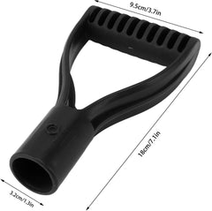 32mm Inner Diameter Plastic Spade Handle Shovel D Grip Handle Good Hand Protect Garden Accessories for Snow Shovel Digging Raking Tools (Orange)