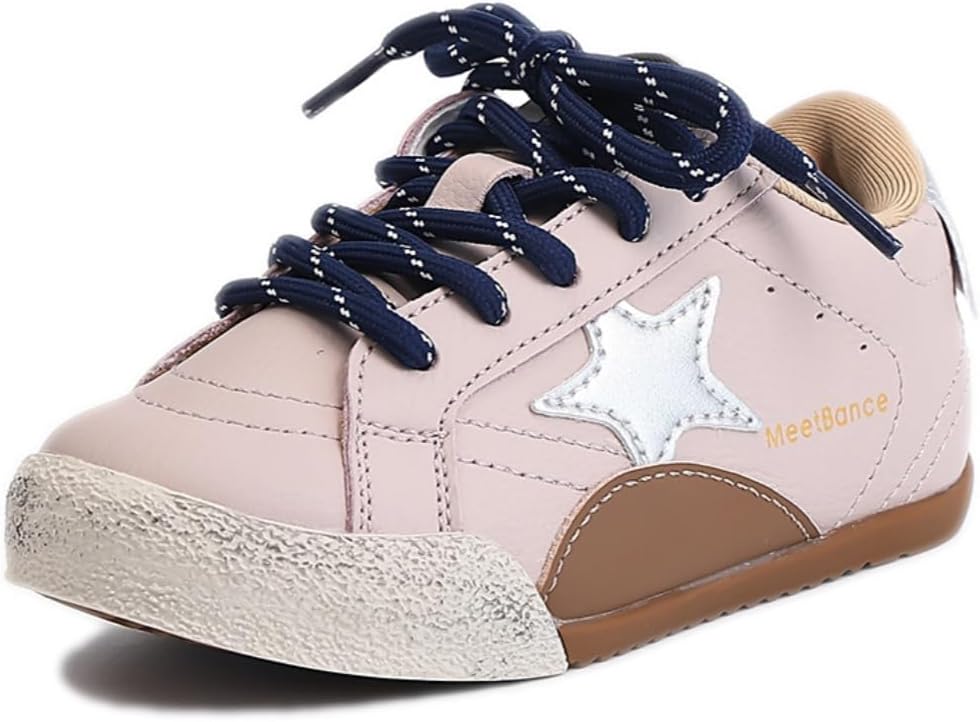 Kids Sparkle Star Sneakers Casual Sports Running Shoes for Girls Boys