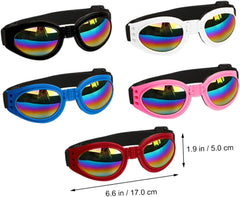 5pcs Adjustable Pet Sunglasses for Dogs Cats Uv Protective Windproof Eyewear for Pets Foldable Design for Comfort and Style