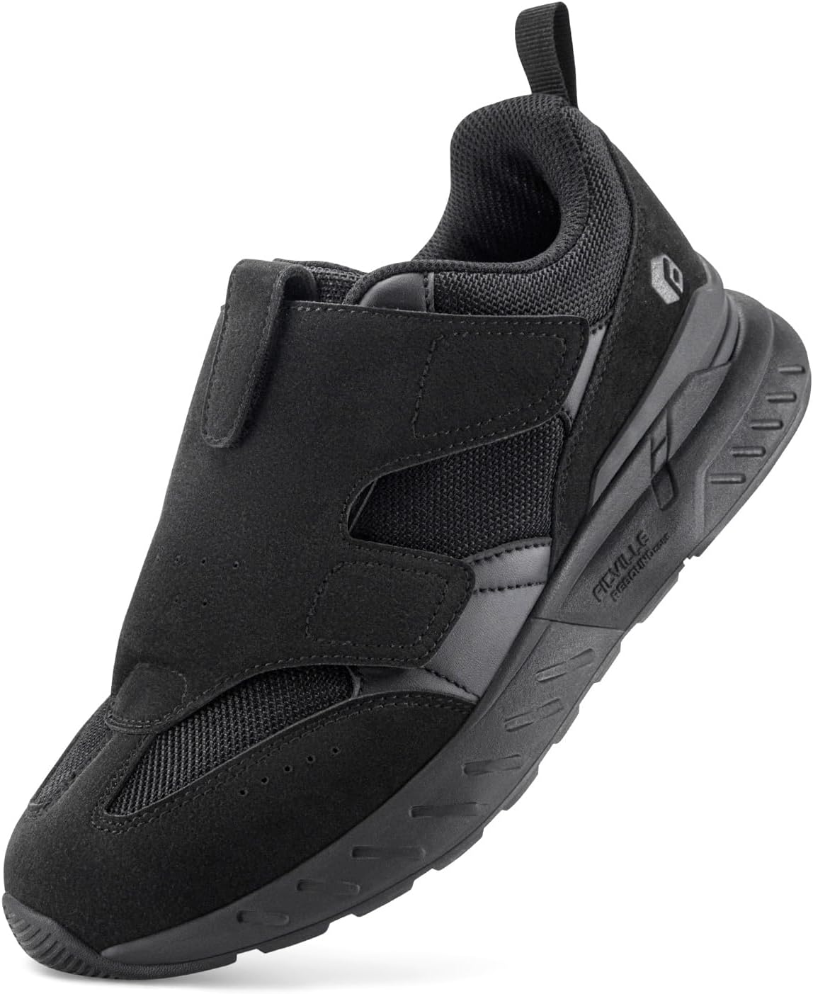 FitVille Diabetic Shoes for Men Extra Wide Slip-on Shoes for Swollen Feet Men Wide Walking Shoes with Arch Support for Foot Pain Relief- Rebound Core V10