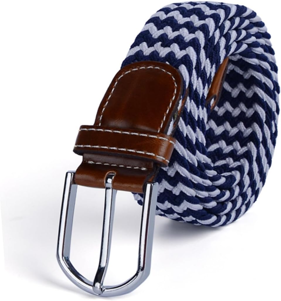 Elastic Braided Belt Men Men's Belt Braid Belt Elastic Braided Belt for Women Black