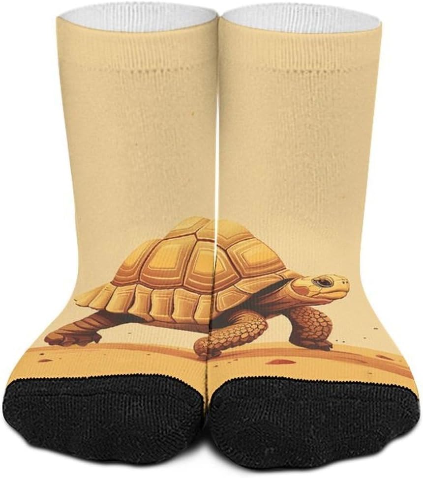 11.8 Inch Ankle Socks Walking in The Desert Socks for Women Men Low Cut Thin Sock Soft Moisture-Wicking Sock for Running Sports