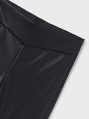 Mayoral Synthetic Leather Leggings for Girls Black