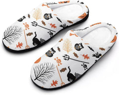 Custom Slippers for Women Men, Personalized Non-Slip Indoor Outdoor Winter Bedroom Shoes Add Your Image Logo Text