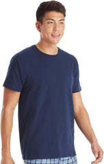 Hanes Pocket T-Shirt Pack, 6-Pack, Cool & Breathable Cotton Tees, Stay-Tucked Undershirts for Men