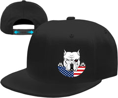 Snapback Hats for Men Flat Bill Brim Hats Skeleton Skull Hat Fitted Hat Adjustable Baseball Hat Black Cool Hat Men