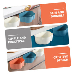 3pcs Kitchen Cabinet Hanging Trash Can Compact Garbage Bin for Food Waste Reusable Container Modern Design for Cabinet Doors Pantry and Car