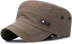 Newsboy Hats for Men Flat Cap Cotton Adjustable Breathable Outdoor Sport Sun Hats Adjustable Classic Baseball Cap (Khaki-06#qwe, One Size)