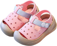 IWIHMIV Boys Athletic Sandals Baby Boy Sandals Girls Lightweight Summer Closed Toe Non Slip Soft Bottom Water Shoes