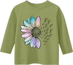 Girls Tennis Tops Casual Solid Color Round Neck Seven Cuff T Shirt Top 3 13 Years Girls Tennis Tops