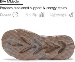 EGMPDA Mens Shoes Running Slip On Tennis Walking Shoes Lightweight Breathable Sneakers for Gym Work Casual Soft Sole Trainers Non Slip Athletic Footwear