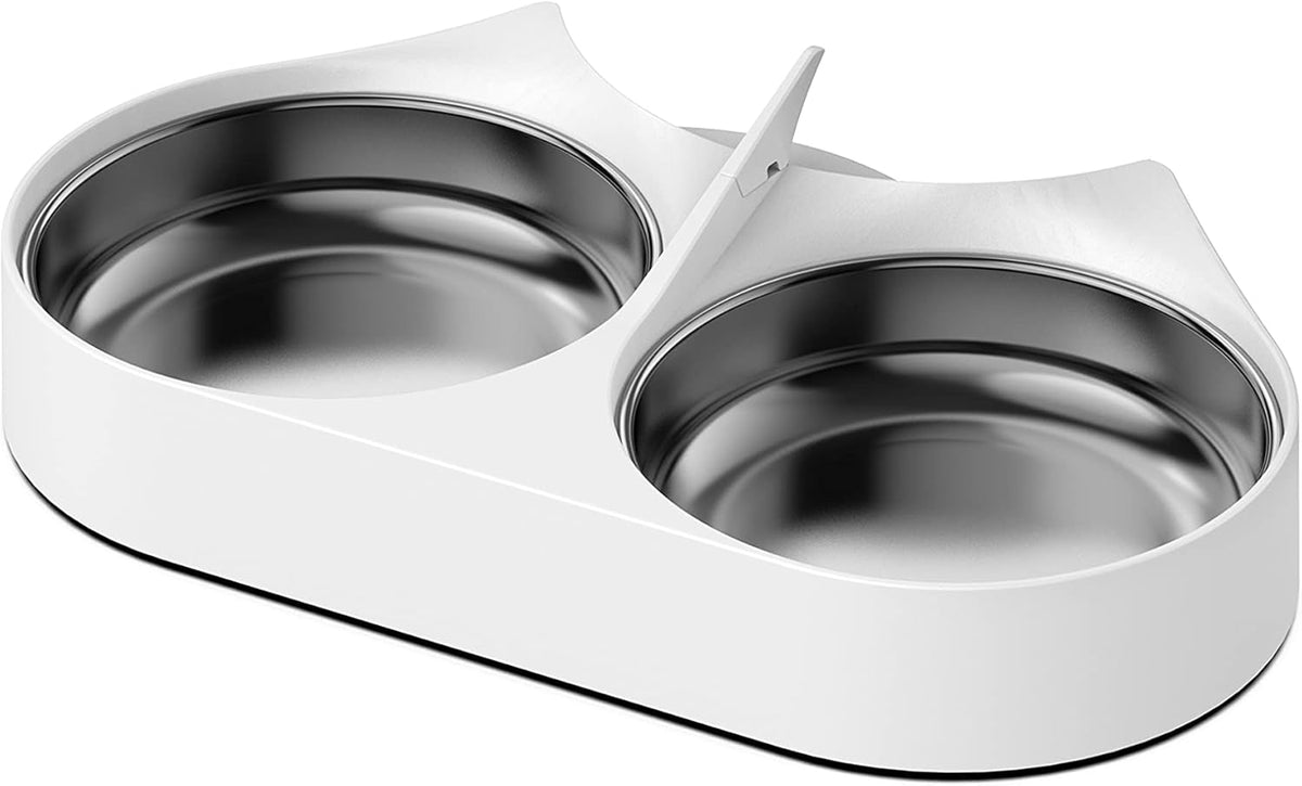 PETLIBRO Pet Food Splitter with Stainless Steel Bowls, Automatic Cat Feeder Bowls for Two Cats or Dogs, Suitable for PETLIBRO Automatic Cat Feeder PLAF005, PLAF006, PLAF103, PLAF203