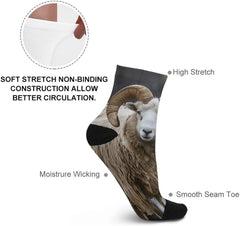 11.8 Inch Ankle Socks With Circular Corners Socks for Women Men Low Cut Thin Sock Soft Moisture-Wicking Sock for Running Sports