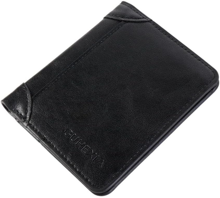 2 Fold Wallets Credit Card Case Simple Soft Anti-theft Cash Bag ID Badge Holder Men's Short Wallet Outdoor