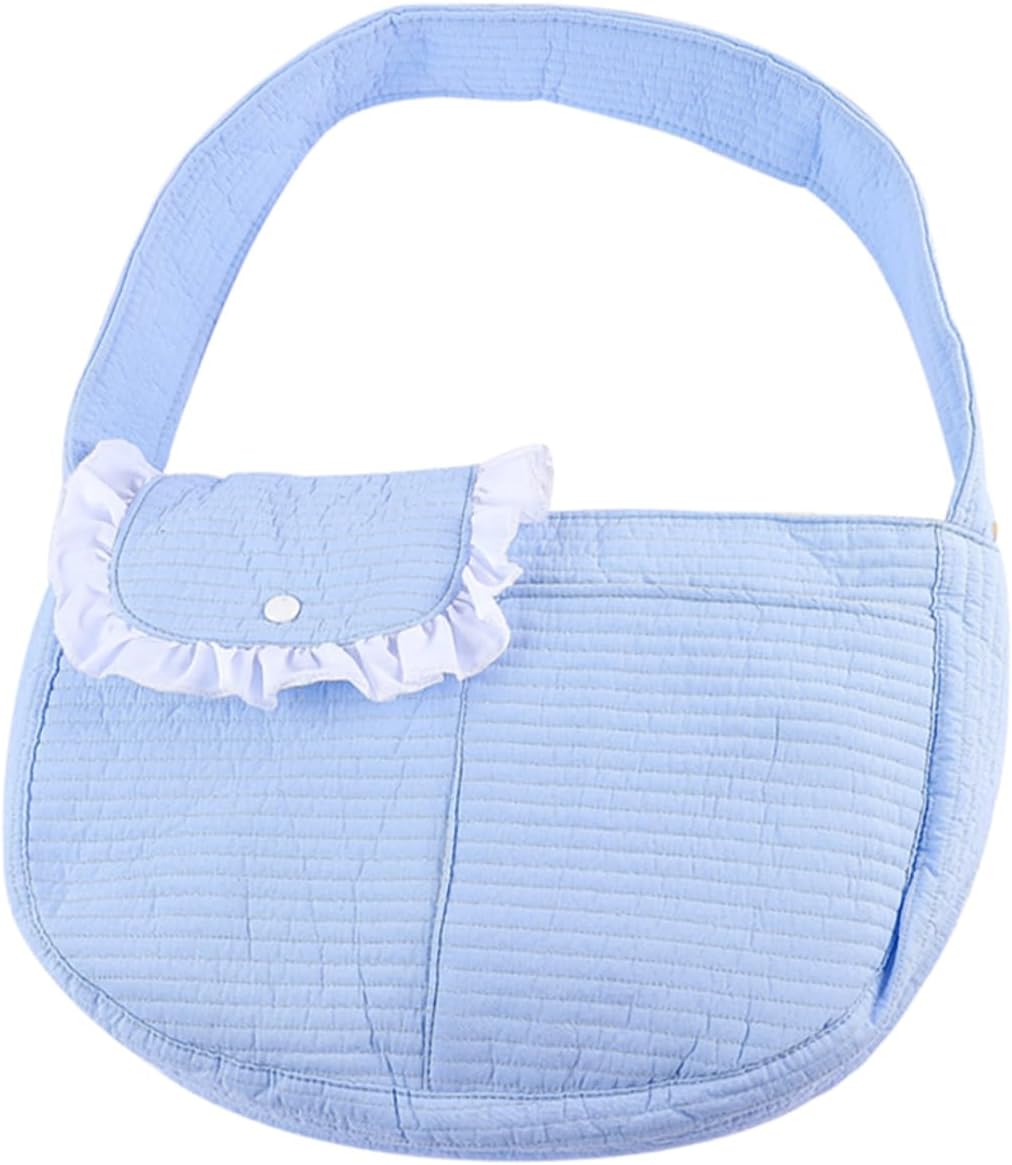 Kisangel Portable Cat Dog Backpack Carrier Sling Bag for Travel Lightweight Durable Material Front Pocket for Essentials Sky Blue