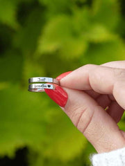 Adjustable Stainless Steel Encouragement Ring Inspirational Gift For Emotion Loss Grief