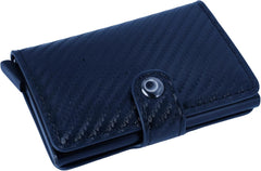 Generic Minimalist Elegant Wallet with RFID Security Features and Cash Holder, Low Profile and Pop Up Button, Perfect for a Gentleman (Fiber), XL240328-12