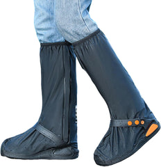 Reusable Boot Nonslip Rain Shoes Rain Gear with Zippers Folding Rain Snow Shoes