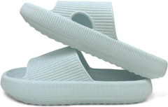 Cloud Slides for Women Men House Slide Sandals Shower Shoes Pillow Slippers Comfort Cushioned Recovery Shower Slipper Thick Sole Non-slip Quick Drying Pillow Shoes Cloud Slipper