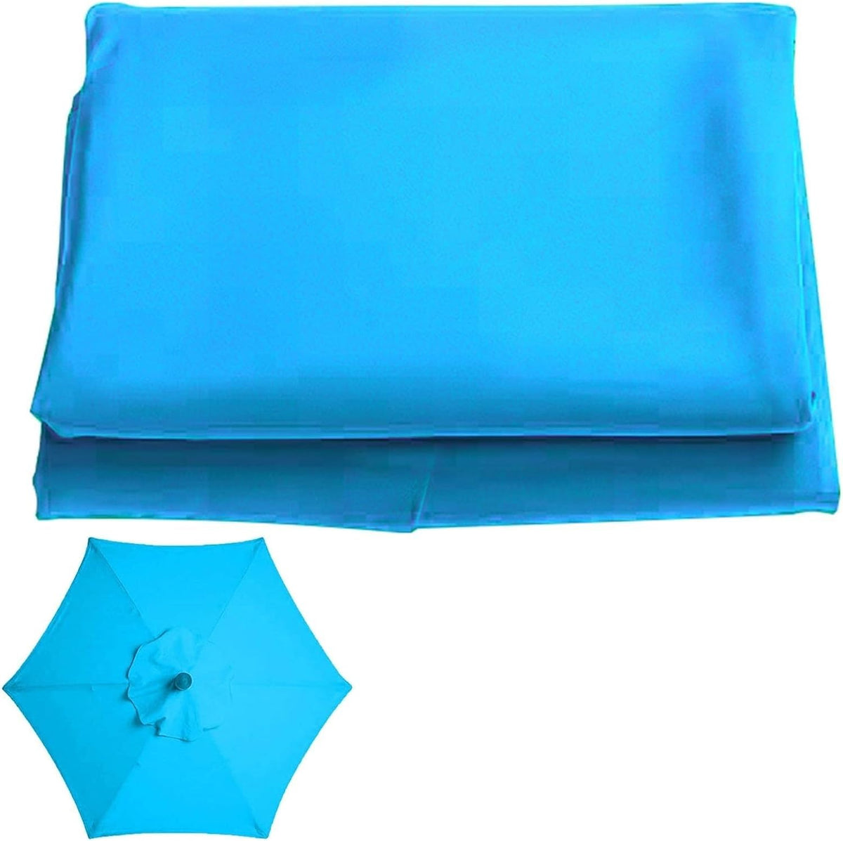 RAKKYO Sun Umbrella Replacement Cloth, Garden Canopy Cover Replacement Cover, Market Table Umbrella Canopy 6 Arms/8 Arms, For Backyard Garden Beach