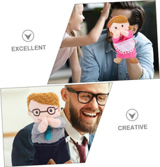 2pcs Family Hand Puppets for Adults Soft Educational for Role Play Storytelling and Games for Family Gatherings and Birthdays