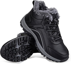 Women'S Waterproof Winter Snow Boots Warm Fur Lined Comfort Non-Slip Soft Bottom Outdoor Walking Boots Shoes