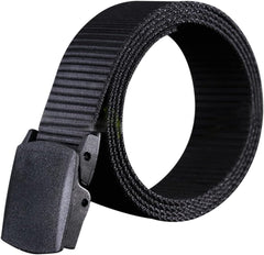Men's Casual Belt Canvas Belts for Men Military Style Airport-friendly Automatic Buckle