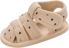 Baby Infant Closed Toe Sandals Newborn Boys Girls Non-Slip Soft Sole Sandals Summer Prewalker Daily Outdoor Shoes